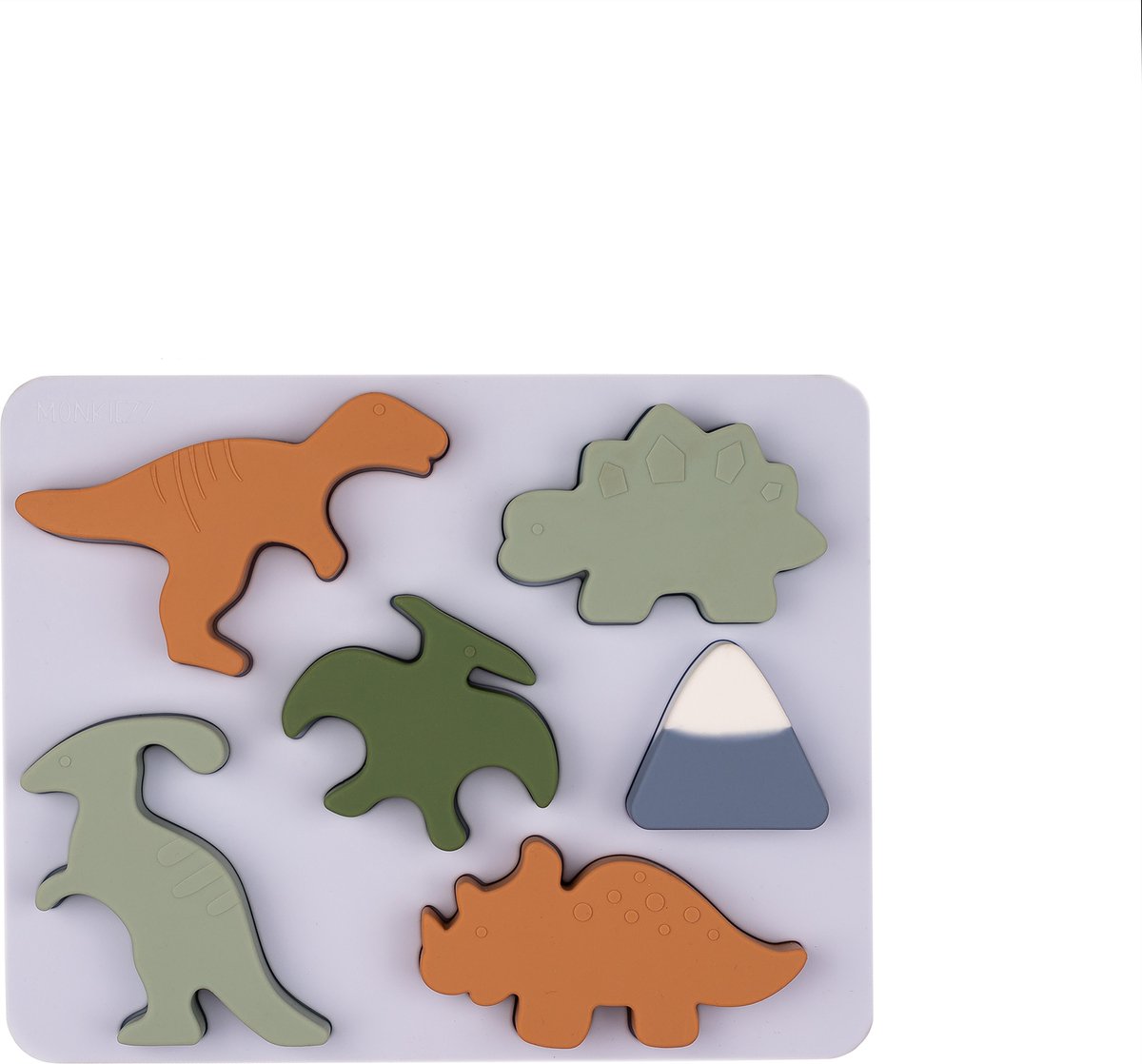 MONKIEZZ® PUZZEL silicone | DINO | speelgoed | kinder-puzzel | binnen speelgoed | puzzels